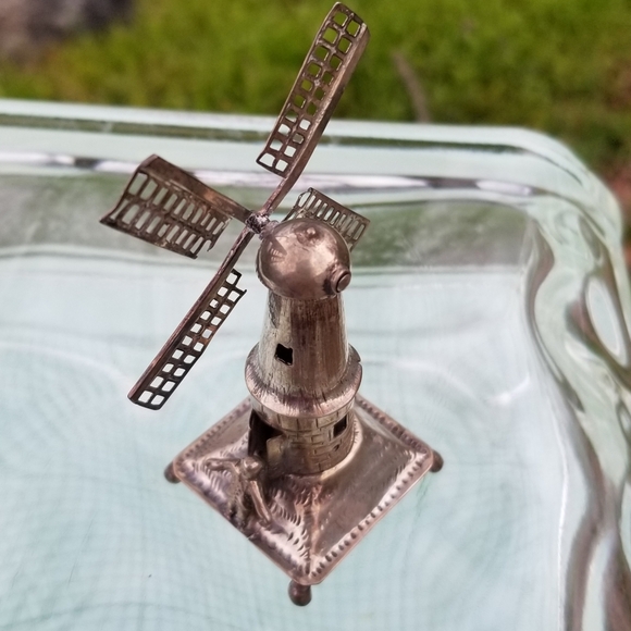 Antique Dutch Sterling Silver Windmill Figurine - Picture 4 of 16
